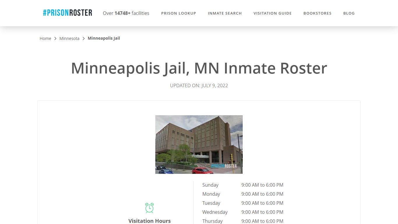 Minneapolis Jail, MN Inmate Roster - Prisonroster