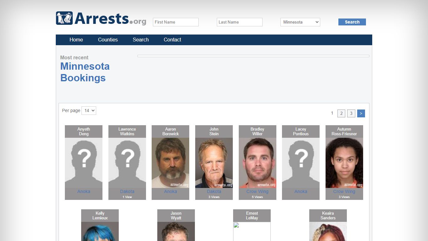 Minnesota Arrests and Inmate Search